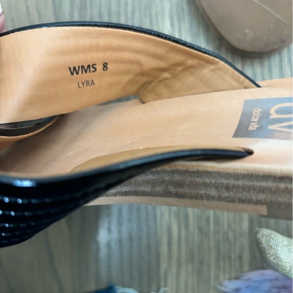 DV Dolce Vita Black Patent Leather Lyra Sandals women’s size 8 - Picture 5 of 9